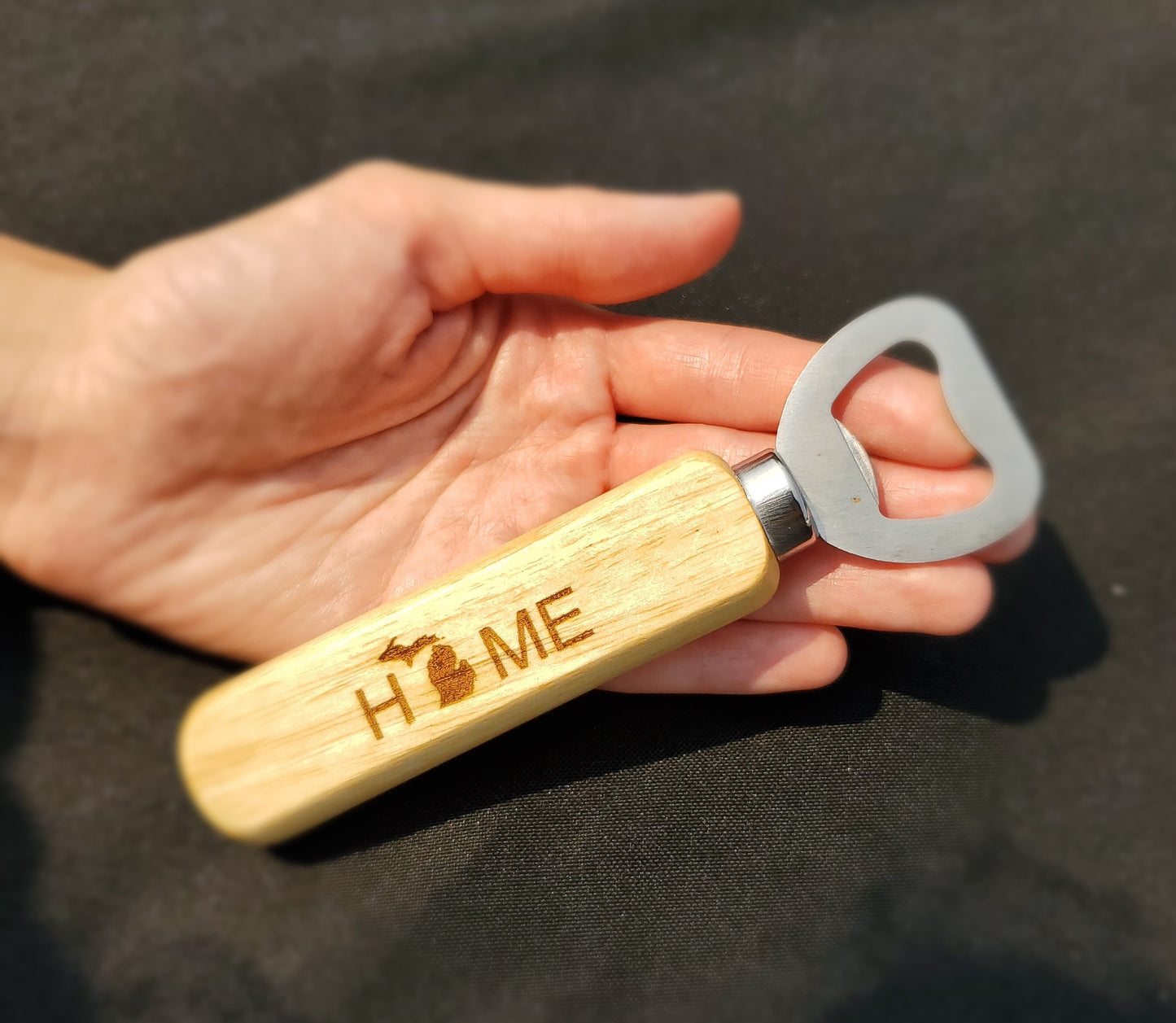 Handheld Wood Bottle Opener