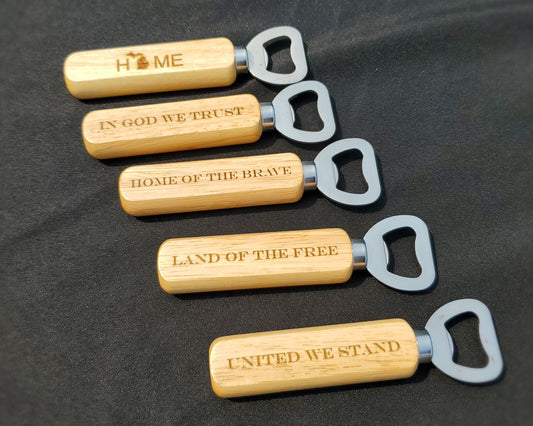 Handheld Wood Bottle Opener